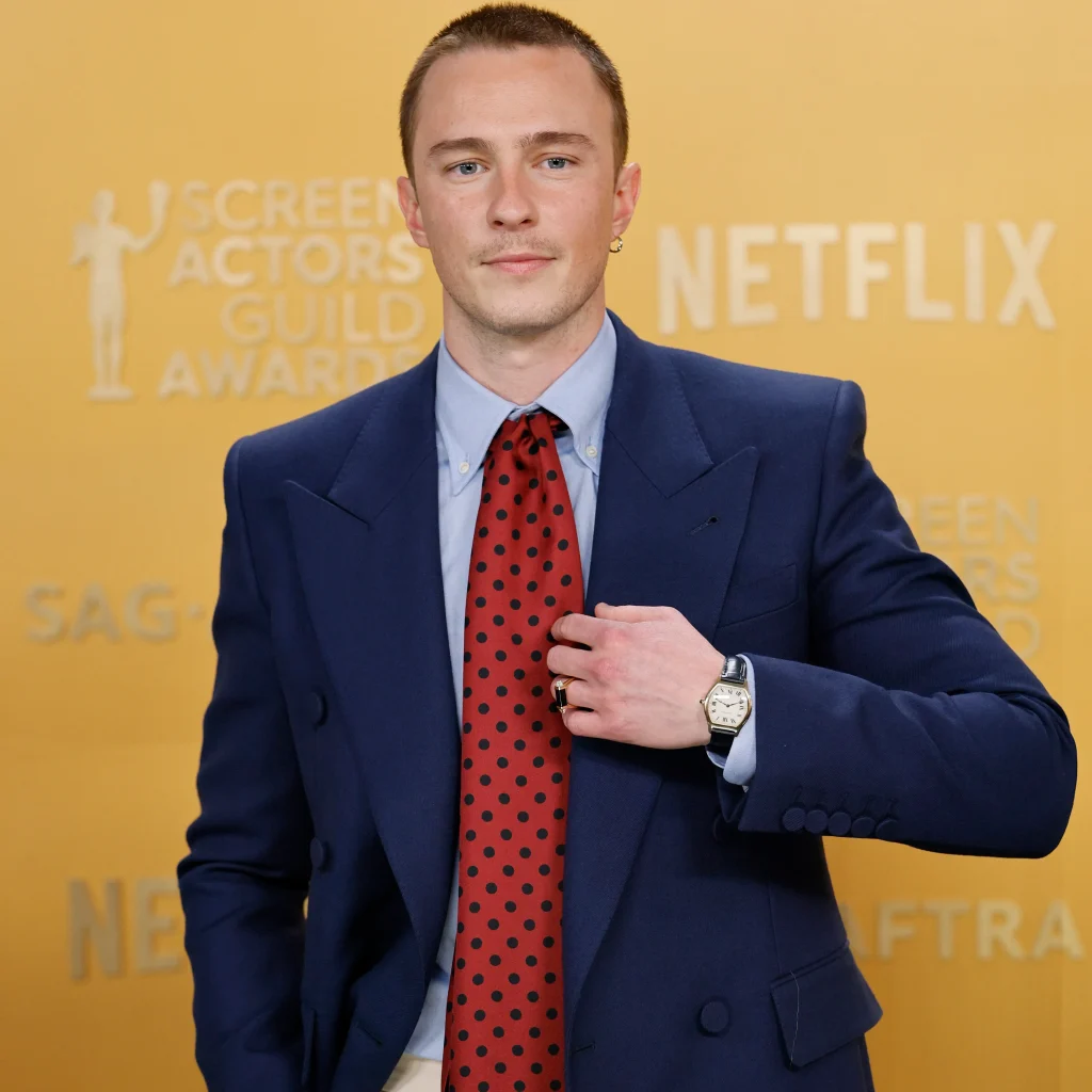 Drew Starkey Wears Cartier Tortue at SAG Awards